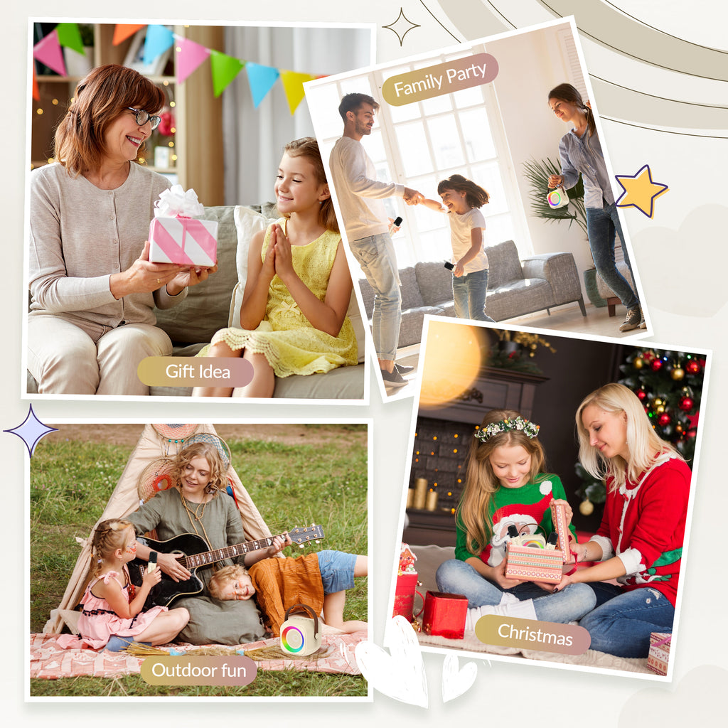 BEILIHART Karaoke Machine for Kids, Karaoke Gifts for Girls Ages 4, 5, 6, 7, 8, 9, 10, 12 +Year Old Birthday Party, 4-12 Years Old Christmas Toys Gift for Girls