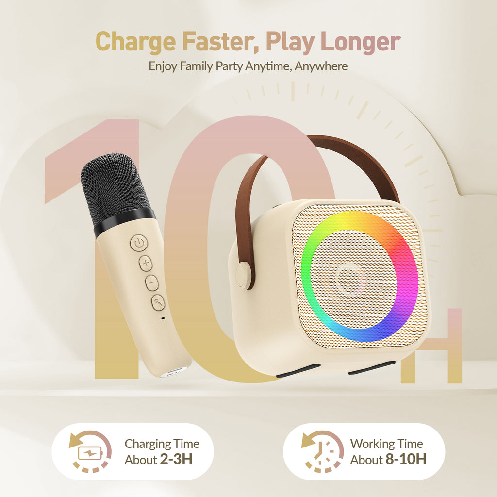 BEILIHART Karaoke Machine for Kids, Karaoke Gifts for Girls Ages 4, 5, 6, 7, 8, 9, 10, 12 +Year Old Birthday Party, 4-12 Years Old Christmas Toys Gift for Girls