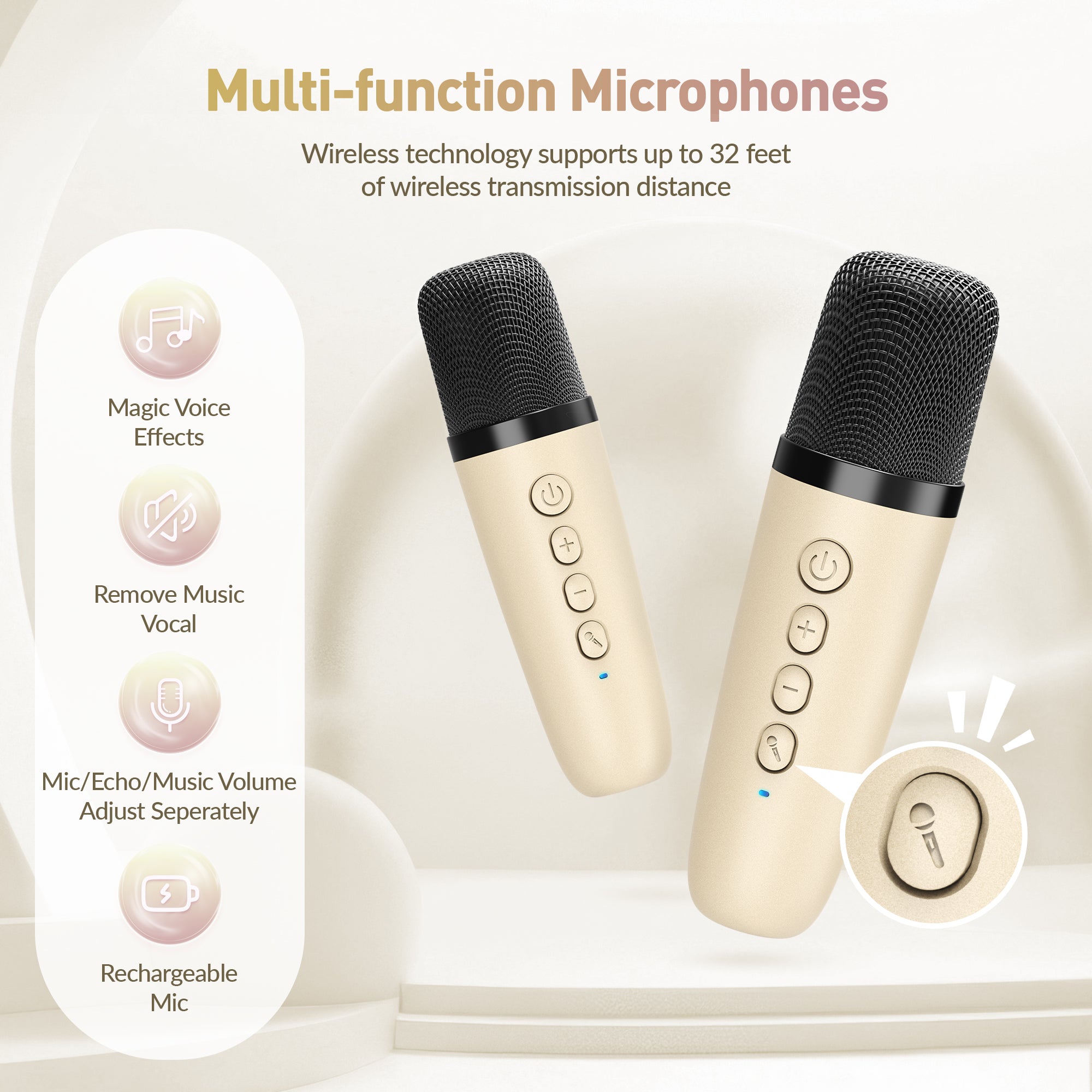 BEILIHART Karaoke Machine for Kids, Karaoke Gifts for Girls Ages 4, 5, 6, 7, 8, 9, 10, 12 +Year Old Birthday Party, 4-12 Years Old Christmas Toys Gift for Girls